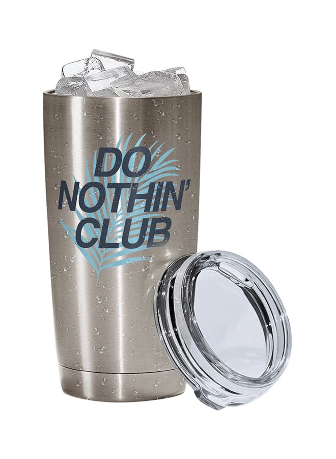 LOUD UNIVERSE Stainless Steel Do Nothing Club Tumbler Silver 15cm  - Image 2