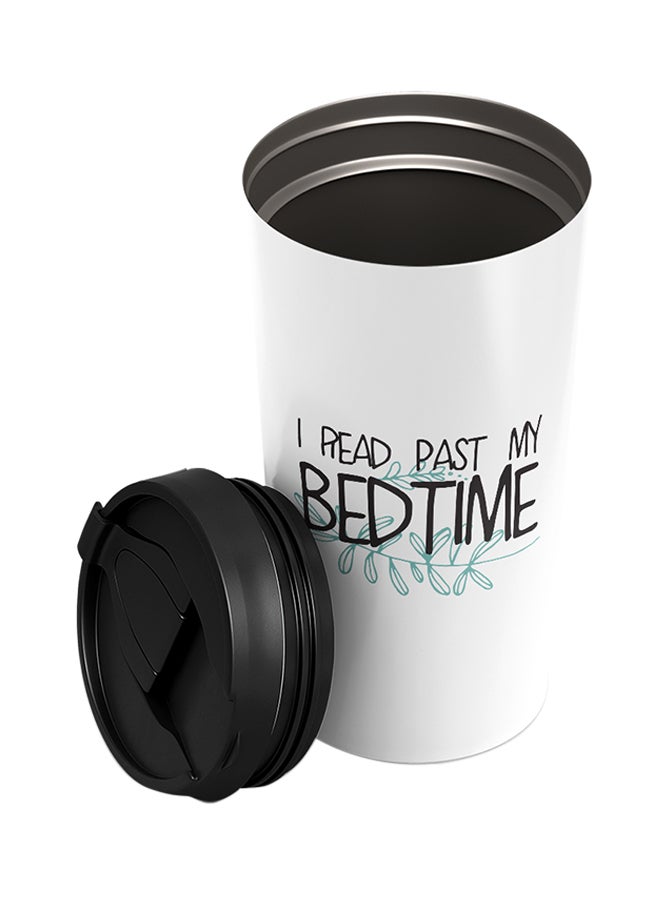 LOUD UNIVERSE Stainless Steel I Read Past My Bedtime Cuddly Tumbler White 15cm  - Image 2