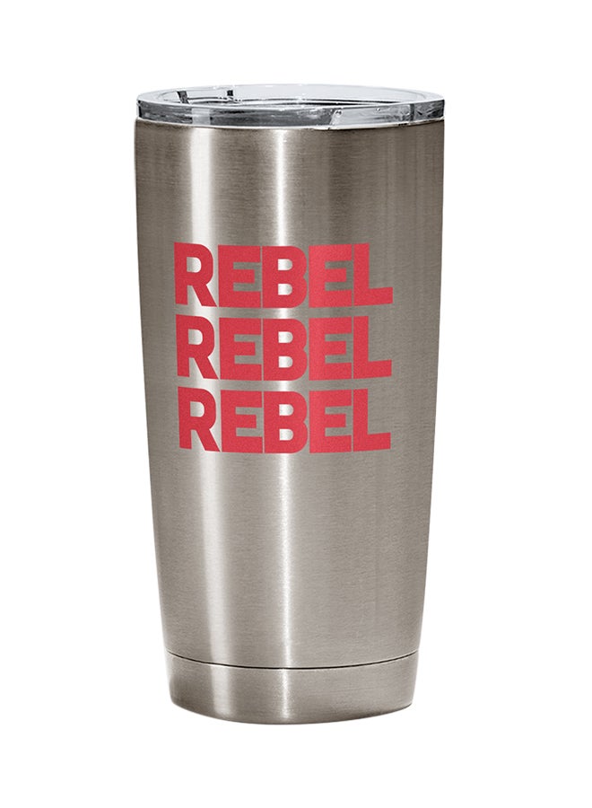 LOUD UNIVERSE Stainless Steel Rebel Rebel Rebel Youth Teenagers Tumbler Silver 15cm  - Image 1