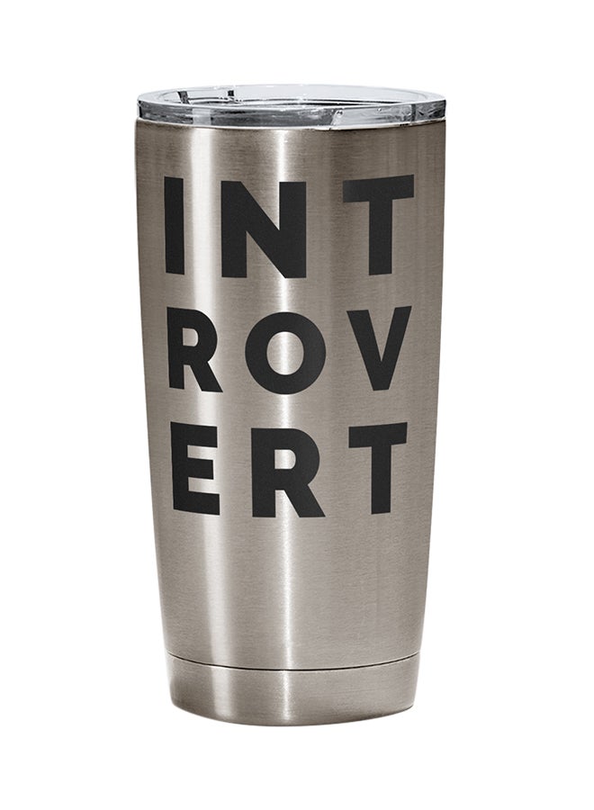 LOUD UNIVERSE Stainless Steel Introvert Tumbler Silver 15cm  - Image 1