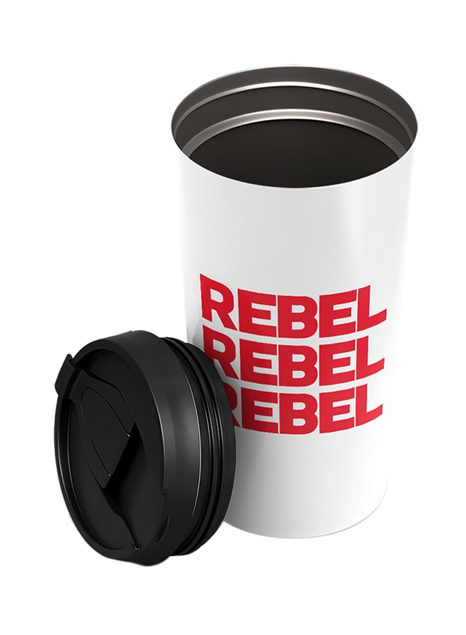 LOUD UNIVERSE Stainless Steel Rebel Rebel Rebel Youth Teenagers Tumbler White 15cm  - Image 2