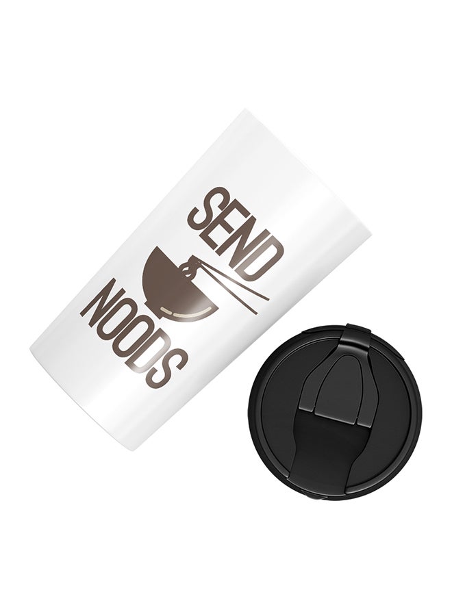 LOUD UNIVERSE Stainless Steel Send Noods Funny Friends Tumbler White 15cm  - Image 3