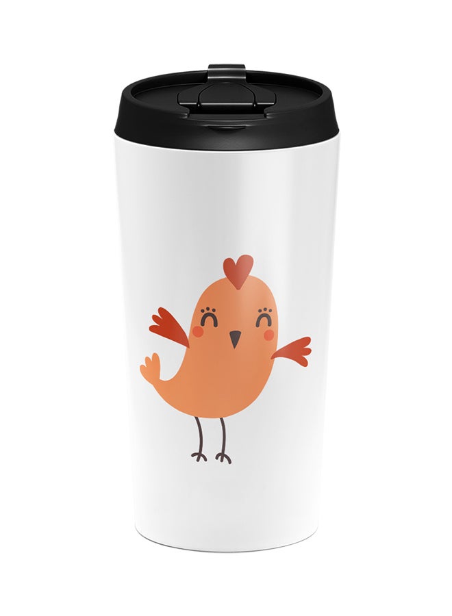 LOUD UNIVERSE Stainless Steel Animal Cartoon Danicing Chicken Tumbler White 15cm  - Image 1