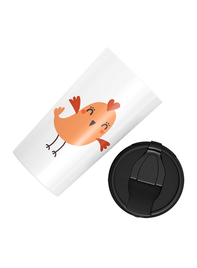 LOUD UNIVERSE Stainless Steel Animal Cartoon Danicing Chicken Tumbler White 15cm  - Image 3