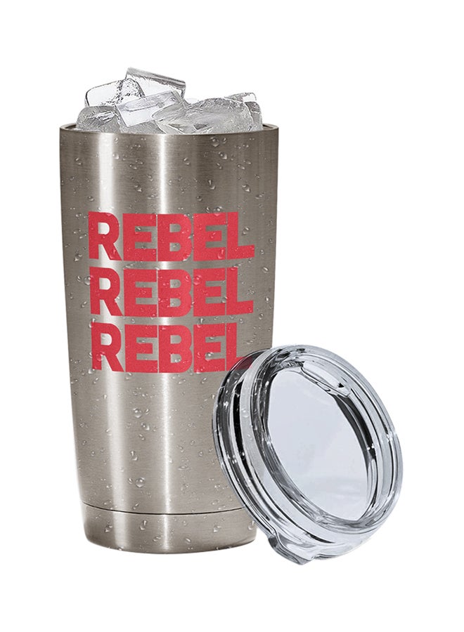 LOUD UNIVERSE Stainless Steel Rebel Rebel Rebel Youth Teenagers Tumbler Silver 15cm  - Image 2