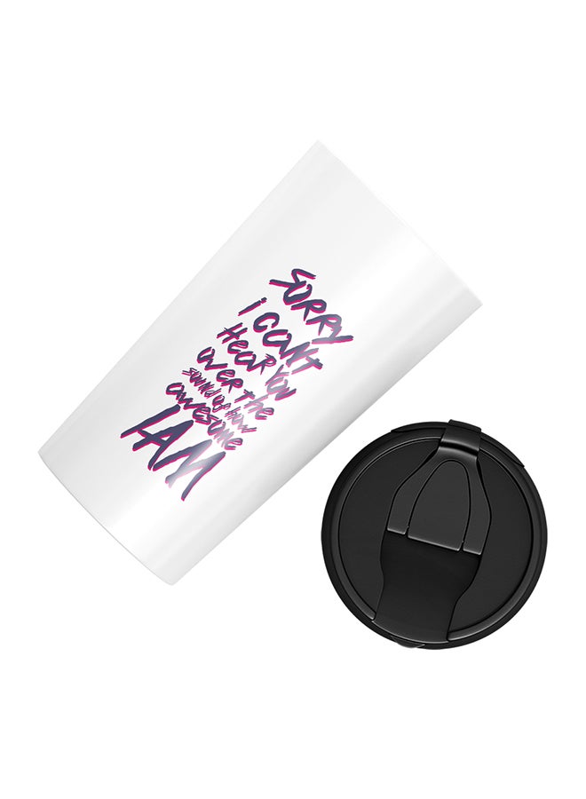 LOUD UNIVERSE Stainless Steel I Am Awesome Funny Witty Quote For Friends Tumbler White 15cm  - Image 3