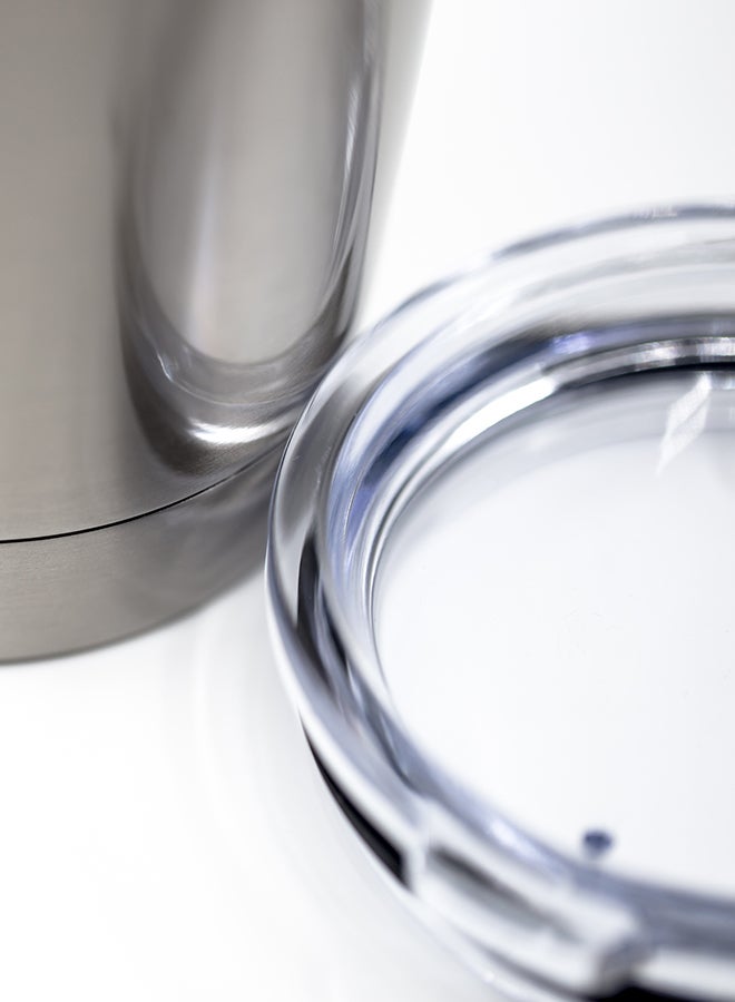 لاود يونيفيرس كوب من الستانلس ستيل مطبوع عليه عبارة محفزة "Comeback Is Always Stronger Than A Setback" فضي 15سم - Image 4