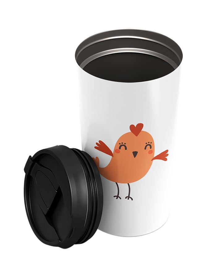 LOUD UNIVERSE Stainless Steel Animal Cartoon Danicing Chicken Tumbler White 15cm  - Image 2