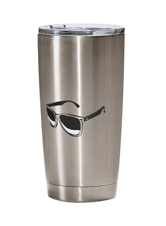 LOUD UNIVERSE Stainless Steel Beach Summer Shades Tumbler Silver 15cm  - Image 1