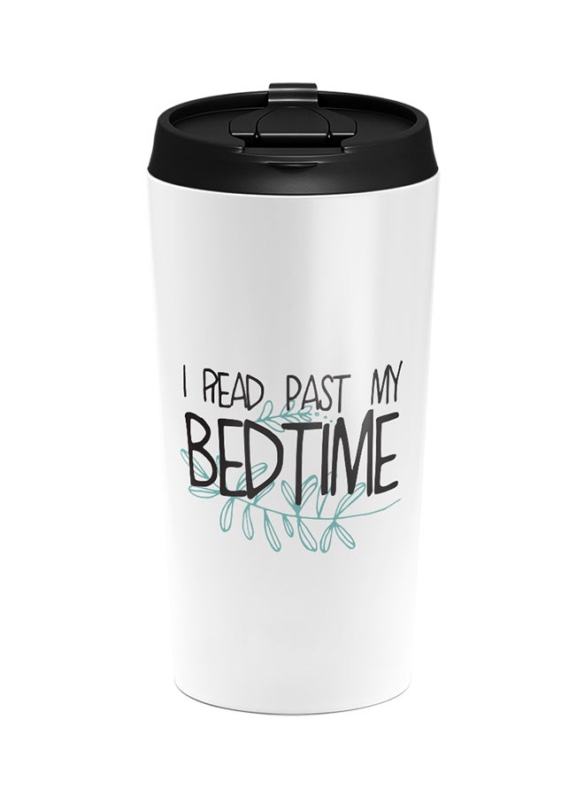 LOUD UNIVERSE Stainless Steel I Read Past My Bedtime Cuddly Tumbler White 15cm  - Image 1