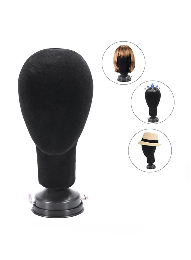 Generic - Mannequin Model Head Wig Display Stand Black 50cm - Image 1