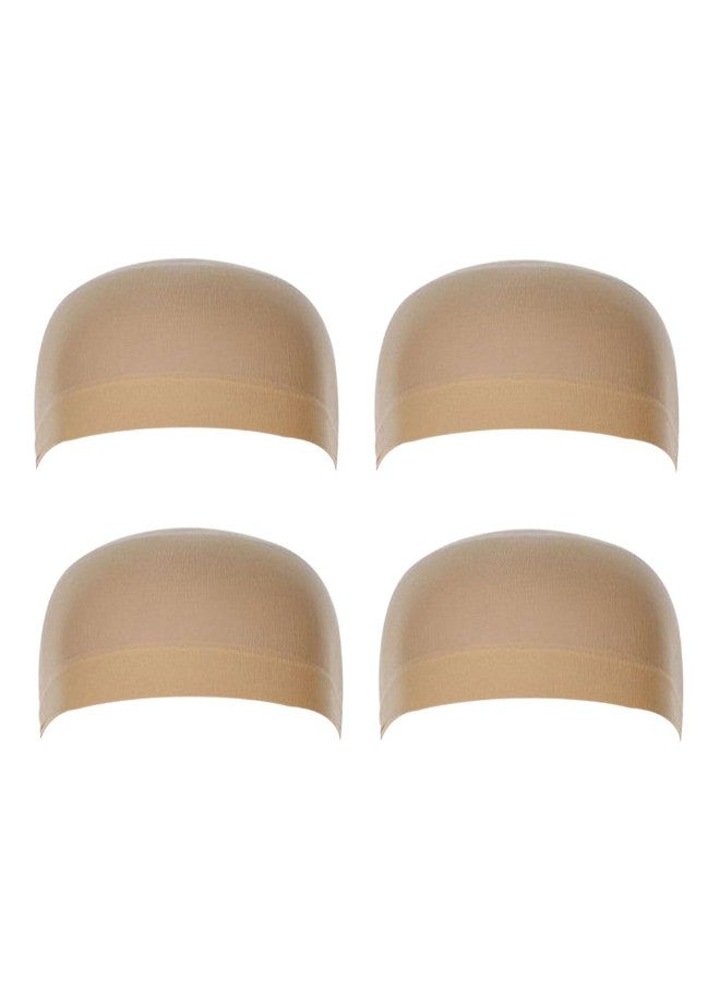 Generic 4-Piece Wig Cap Nude Beige 50cm - Image 2