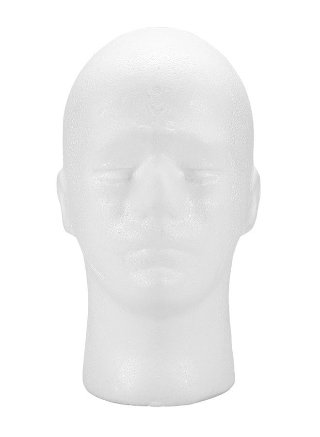 Generic Filfeel Male Foam Mannequin Wig Display Stand White - Image 1