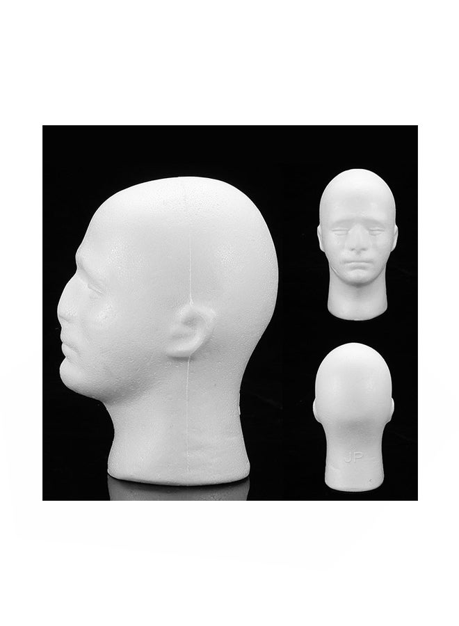 Generic Filfeel Male Foam Mannequin Wig Display Stand White - Image 3