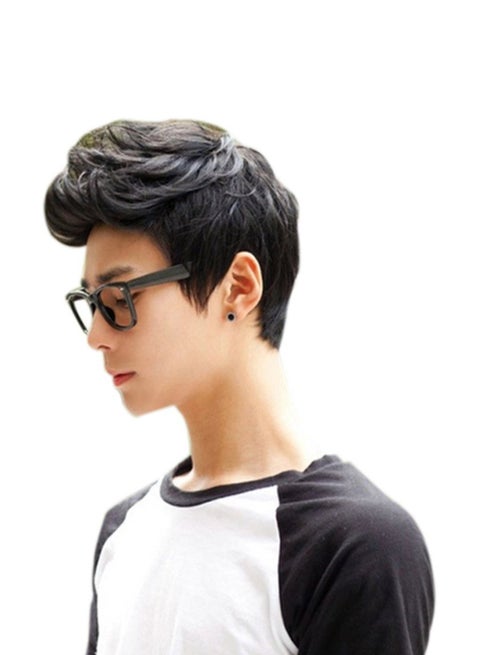 Short Hair Style Fluffy Wig Black