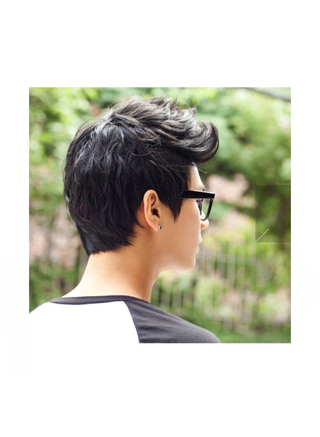 Short Hair Style Fluffy Wig Black