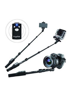 Monopod Professional Selfie Stick With Bluetooth Remote Black