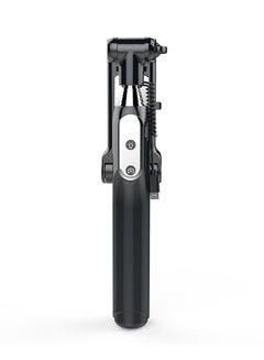 Rotating Bluetooth Selfie Stick Tripod Black