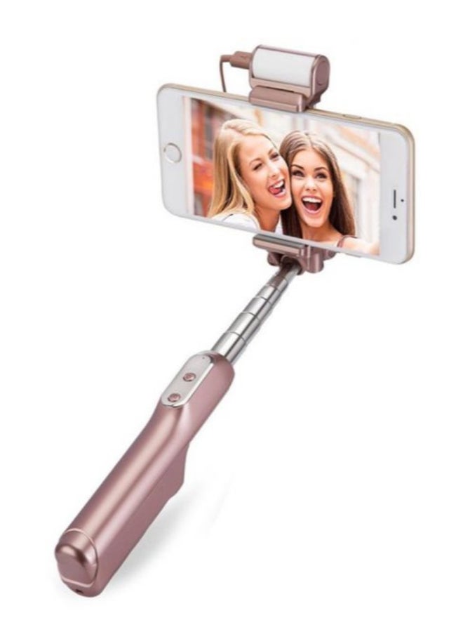 Generic Selfie Stick Monopod Pink  - Image 1