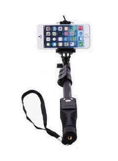 Yunteng Monopod Extendable Handheld Selfie Stick With Shutter Remote Black  - Image 1