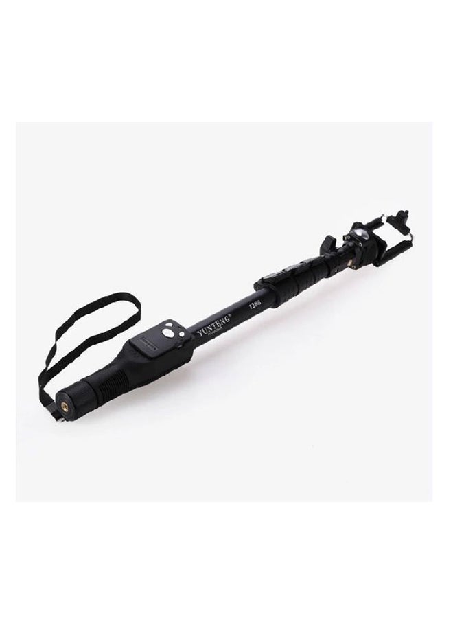 Yunteng - Monopod Extendable Handheld Selfie Stick With Shutter Remote Black - Image 1