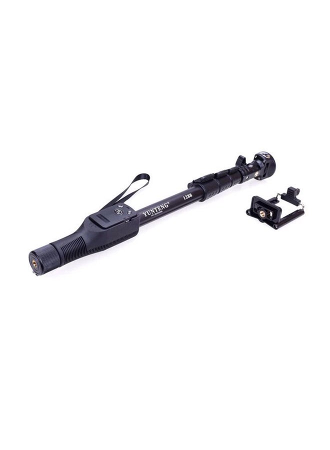 Yunteng - Monopod Extendable Handheld Selfi Stick With Shutter Remote Black - Image 1