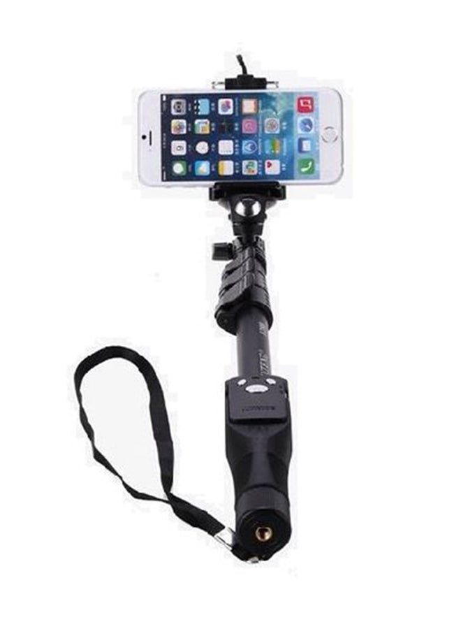 Yunteng Monopod Extendable Handheld Selfi Stick With Shutter Remote Black