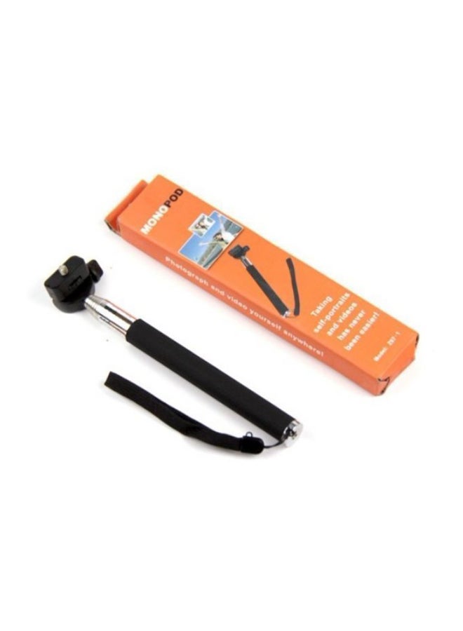Generic - Monopad Handheld Selfie Stick With Bluetooth Wireless Remote Shutter Black - Image 1