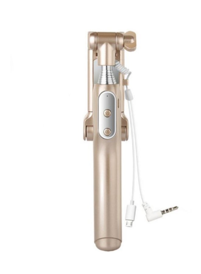 Generic Wired Selfie Stick Gold 