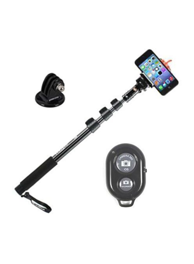 Monopod Extendable Handheld Selfie Stick With Bluetooth Shutter Black - v1551425203/N21195841A_1