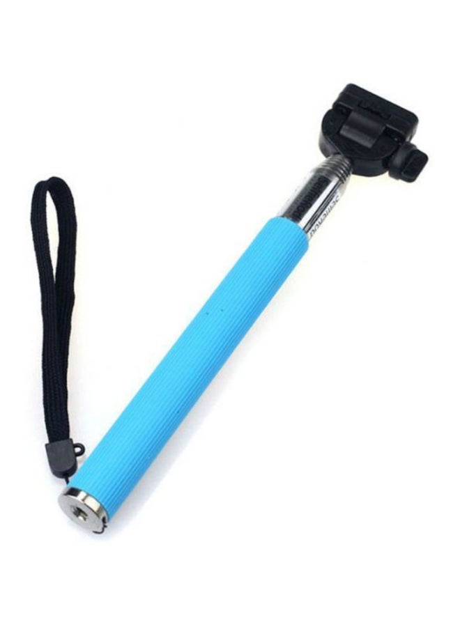Generic Monopod Selfie Stick With Self-timer Black/Blue  - Image 2