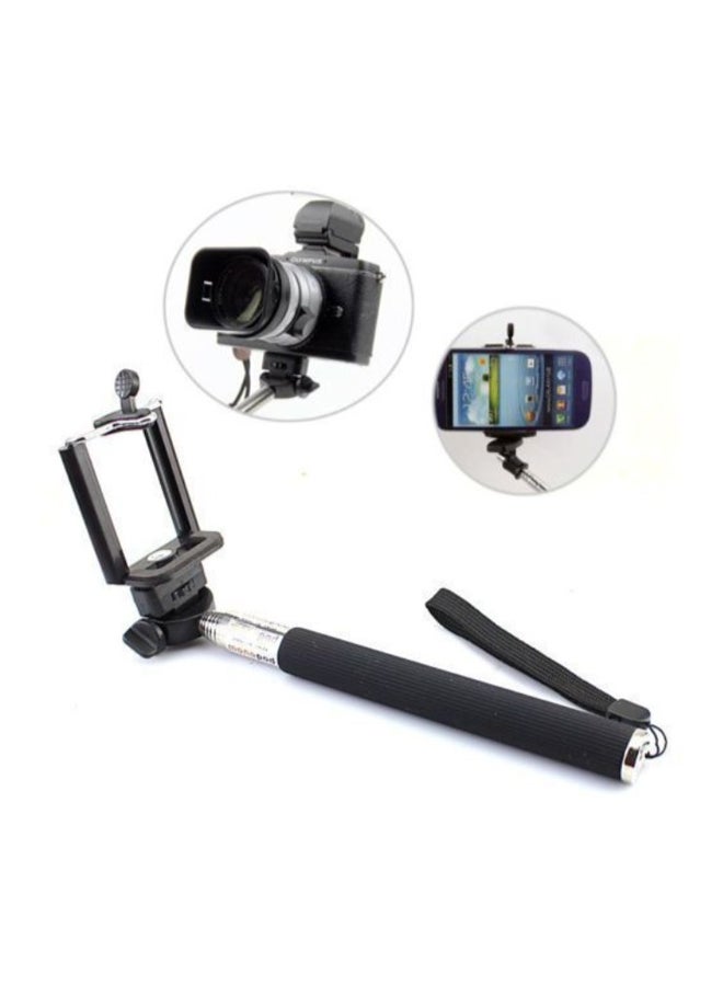 Generic - Monopod Selfie Stick With Bluetooth Remote Control Black - Image 1