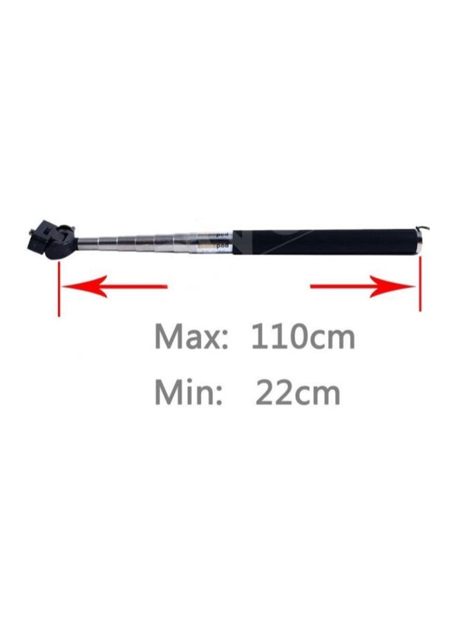 Generic - Monopod Selfie Stick With Bluetooth Remote Control Black - Image 1