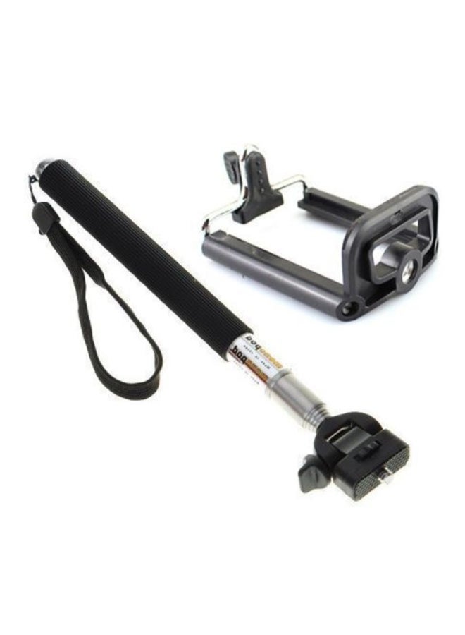 Generic - Monopod Selfie Stick With Bluetooth Remote Control Black - Image 1