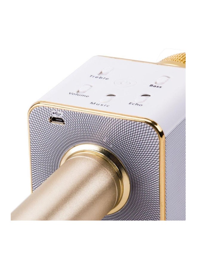 Portable Wireless Karaoke Microphone Gold - Image 2