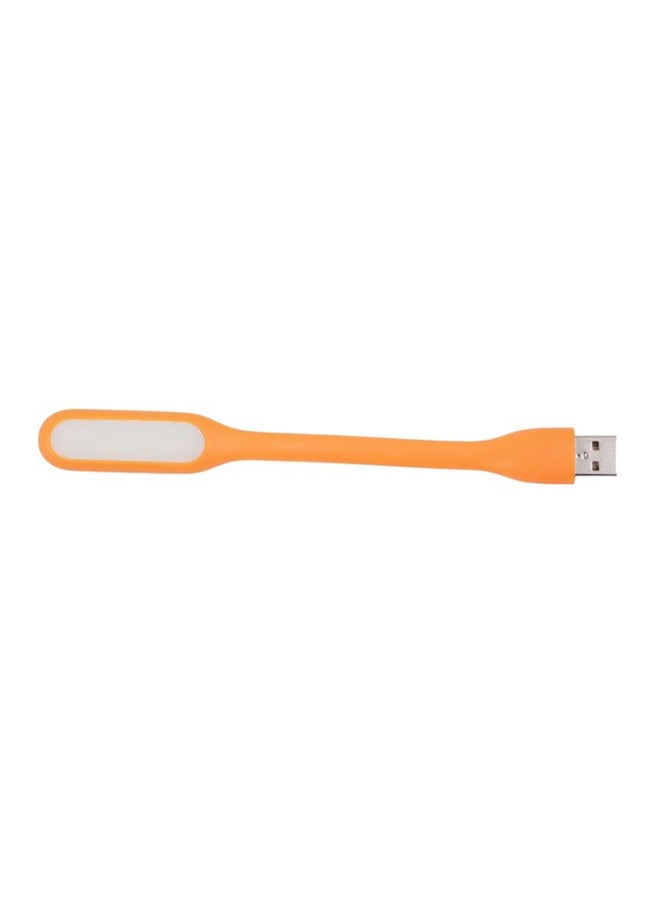 مصباح LED مزود بمنفذ USB لأجهزة الكمبيوتر المحمولة والمكتبية برتقالي - Image 1