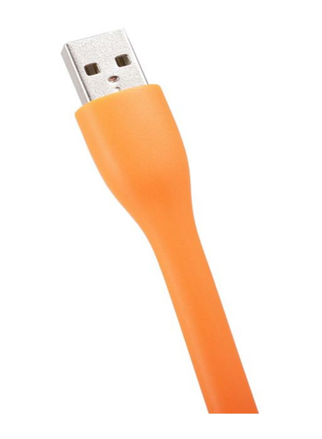 مصباح LED مزود بمنفذ USB لأجهزة الكمبيوتر المحمولة والمكتبية برتقالي - Image 3