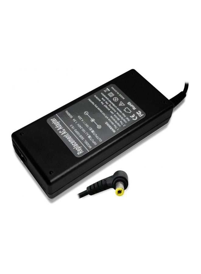 Replacement Adapter Charger For Laptop Black