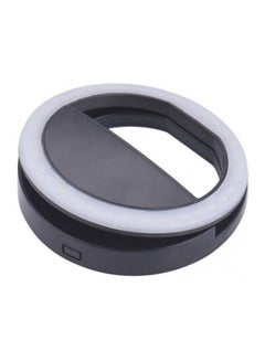 Generic Portable Selfie Led Ring Flash Light For Iphone Black 