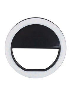 Generic Portable Clip-on Mini Selfie Ring Flash Light For Smartphone Black  - Image 2