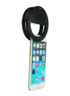 Generic Portable Clip-on Mini Selfie Ring Flash Light For Smartphone Black  - Image 5
