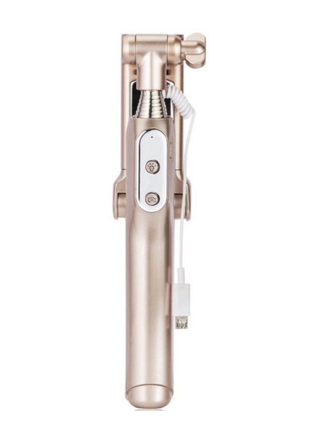 Generic 3-In-1 All Day Shot Pocket Selfie Stick Gold  - Image 1