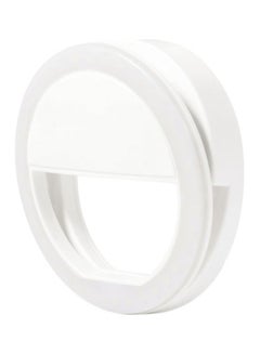 Generic Portable Clip-on Mini Selfie Ring Light Lamp Fill-in Light Night For Smartphone White  - Image 3