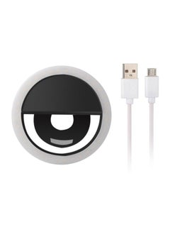 Generic Led Ring Selfie Light For Smartphone Black/White  - Image 1