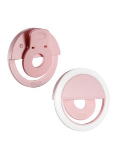 Generic Led Ring Selfie Light For Smartphone Pink/White  - Image 2