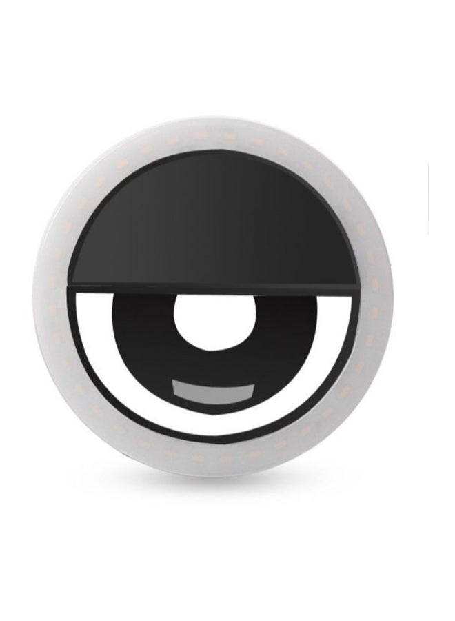 Generic Led Ring Selfie Light For Smartphone Black/White  - Image 2