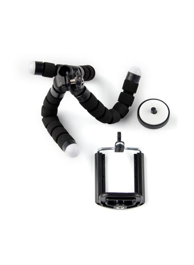 3-In-1 Mini Flexible Octopus Tripod For Go Pro And Smartphone Black - Image 3