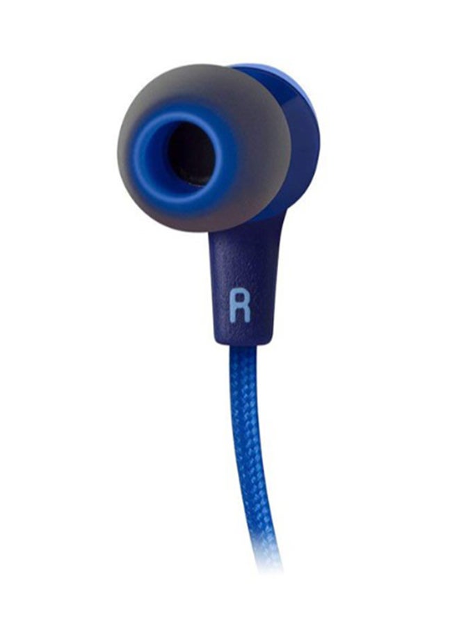 In-Ear E25BT Signature Sound Wireless Headphone With Mic Blue