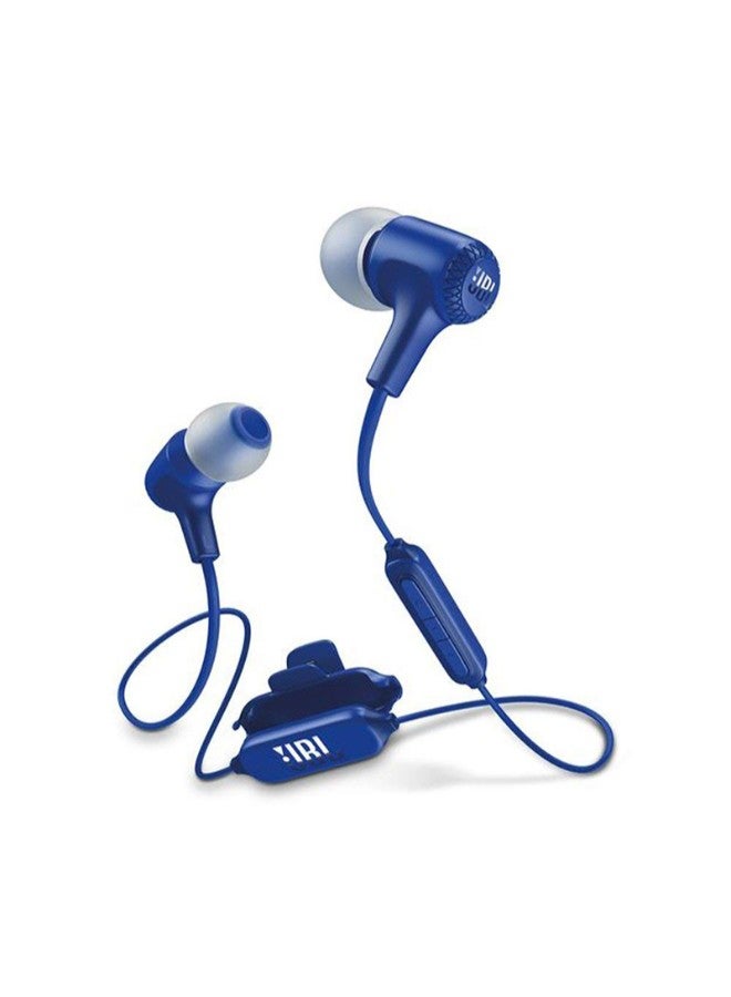 In-Ear E25BT Signature Sound Wireless Headphone With Mic Blue