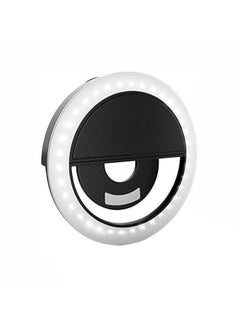 Generic Selfie Enhancing Ring Light For Mobile Black  - Image 1